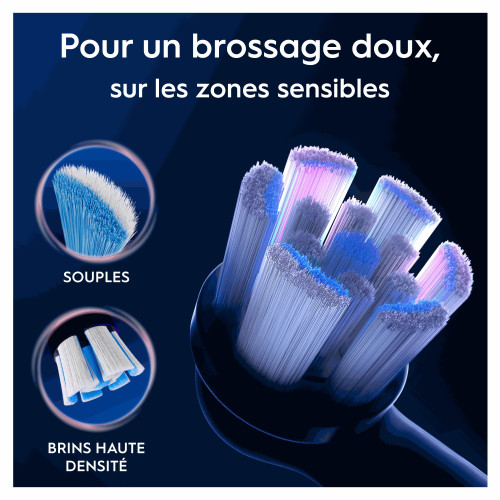 Oral B iO Gentle Care 3 brossettes Nettoyage doux dents sensibles