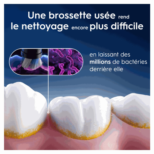 Oral B iO Gentle Care 3 brossettes Nettoyage doux dents sensibles
