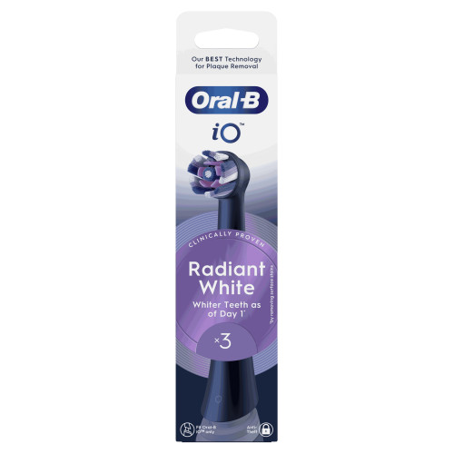 Oral B iO Brossettes Radiant White 3 Pack Sourire Éclatant Pharma360