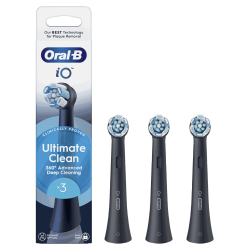 Oral B iO Brossettes 3 Noir Nettoyage Pro Plaque Dentaire Pharma360