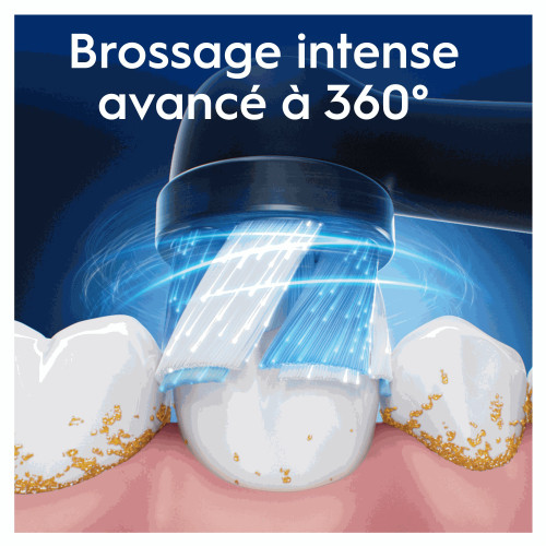 Oral B iO Brossettes 3 Noir Nettoyage Pro Plaque Dentaire Pharma360