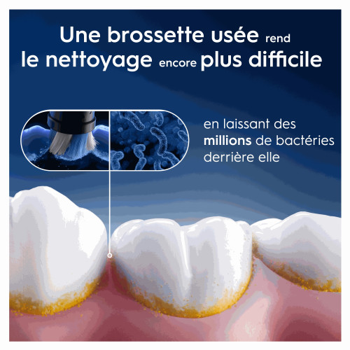 Oral B iO Brossettes 3 Noir Nettoyage Pro Plaque Dentaire Pharma360