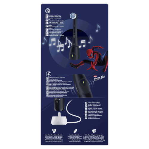Oral-B iO Kids Brosse à Dents Spiderman Douceur et Efficacité Enfants