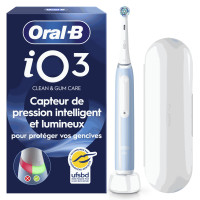 Oral-B IO3 Bleu Glace : 400% plus efficace qu'une brosse manuelle