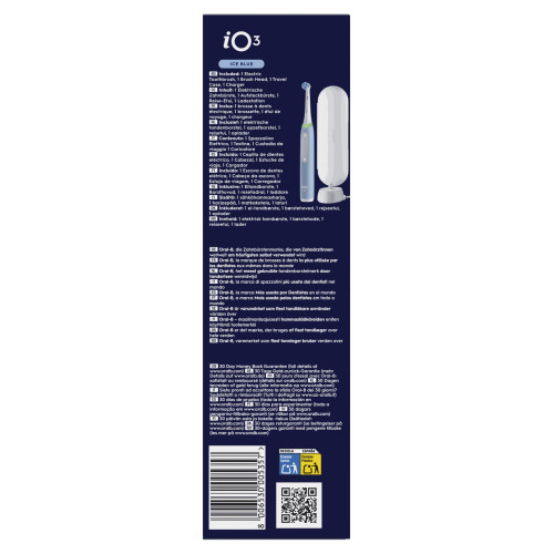 Oral-B IO3 Bleu Glace : 400% plus efficace qu'une brosse manuelle