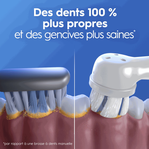 Oral-B IO3 Bleu Glace : 400% plus efficace qu'une brosse manuelle