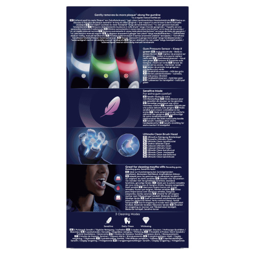 ORAL-B iO3 Noir : Technologie iO, 100% plaque en plus vs manuelle