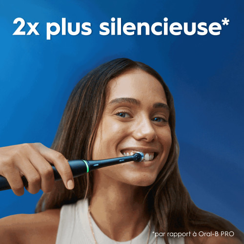 ORAL-B iO3 Noir : Technologie iO, 100% plaque en plus vs manuelle