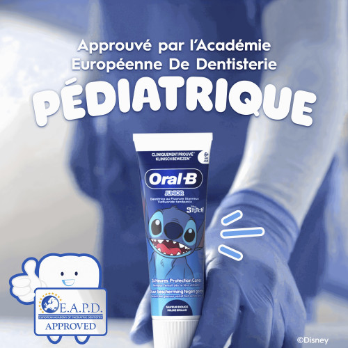 Oral B Junior Dentifrice 6+ Stitch 75ml Protection Anti-Caries 24h