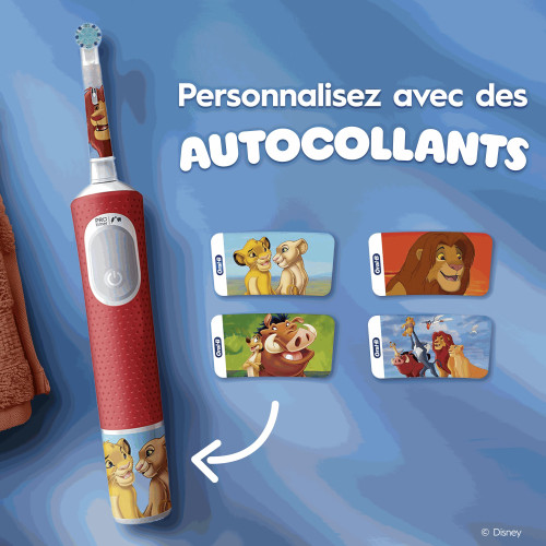 Kids Roi Lion Brosse à Dents Électrique 3 ans et +
