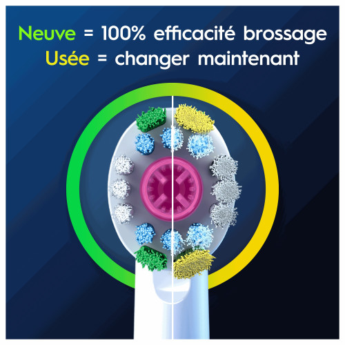 Pro 3D White Brossettes de Rechange Lot de 3 brossettes