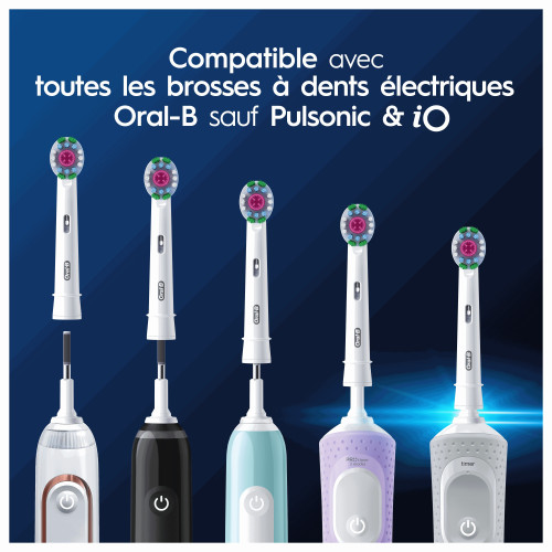 Pro 3D White Brossettes de Rechange Lot de 3 brossettes