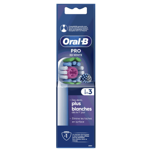 Pro 3D White Brossettes de Rechange Lot de 3 brossettes