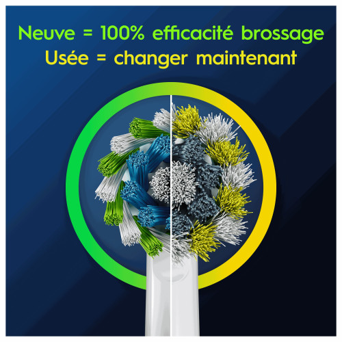 Pro Brossettes de Rechange Cross Action Lot de 3 brossettes