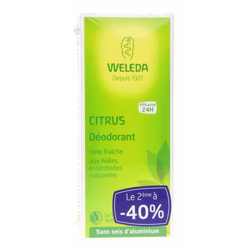 WELEDA Duo Déodorant au Citrus Lot de 2-7977