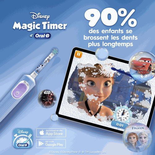 PRO KIDS 3+ Brosse à Dents Électrique La Reine des Neiges