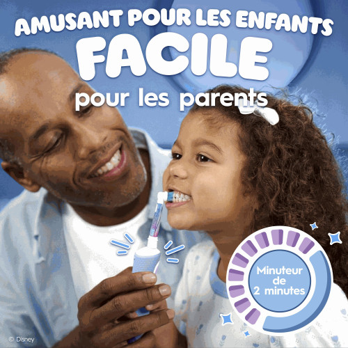 PRO KIDS 3+ Brosse à Dents Électrique La Reine des Neiges