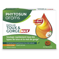 Pastilles Toux Phytosun : Soulagement Rapide Toux Sèche & Grasse