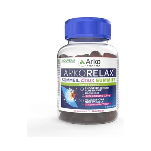 Arkorelax Sommeil Doux : 30 gummies pour un sommeil paisible