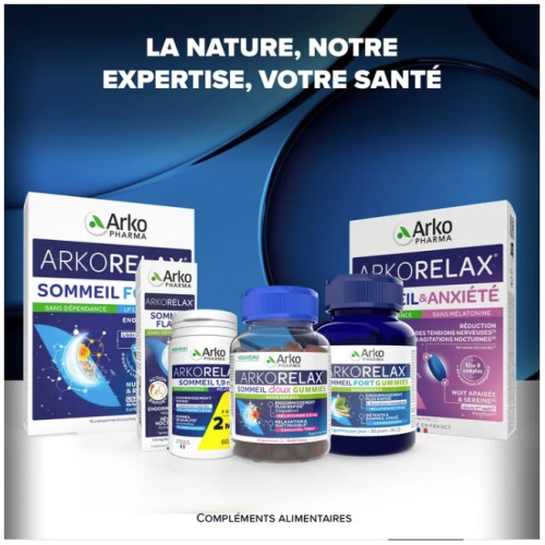Arkorelax Sommeil Doux : 30 gummies pour un sommeil paisible