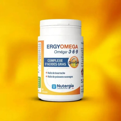 Nutergia Oméga-3-6-9 : Équilibre lipidique complet en 90 capsules