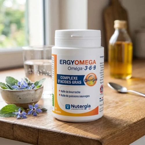 Nutergia Oméga-3-6-9 : Équilibre lipidique complet en 90 capsules
