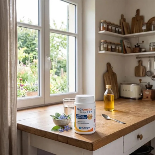 Nutergia Oméga-3-6-9 : Équilibre lipidique complet en 90 capsules