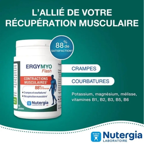 Nutergia Ergymyo Flash : Anti-crampe & récupération musculaire rapide