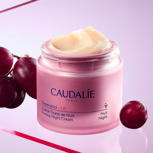 Crème Nuit Caudalie : Resvératrol-Lift - Lissez & Raffermissez