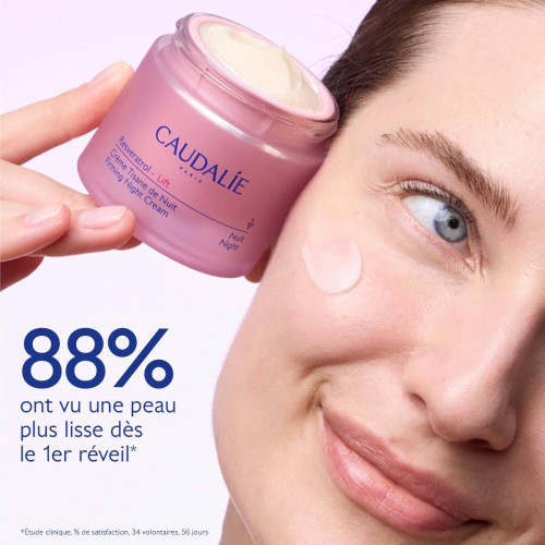 Crème Nuit Caudalie : Resvératrol-Lift - Lissez & Raffermissez