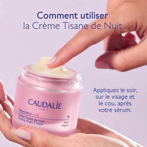 Crème Nuit Caudalie : Resvératrol-Lift - Lissez & Raffermissez