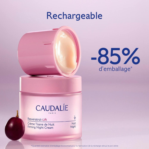 Crème Nuit Caudalie : Resvératrol-Lift - Lissez & Raffermissez