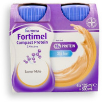 Nutricia Fortimel Moka : Booste vos protéines - 4 bouteilles 125ml