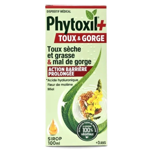 Phytoxil : Sirop Toux Sèche/Grasse & Gorge - Film Protecteur Résistant