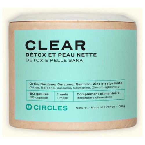 Circles CLEAR - Gélules Détox Peau Nette | Acné Hormonale
