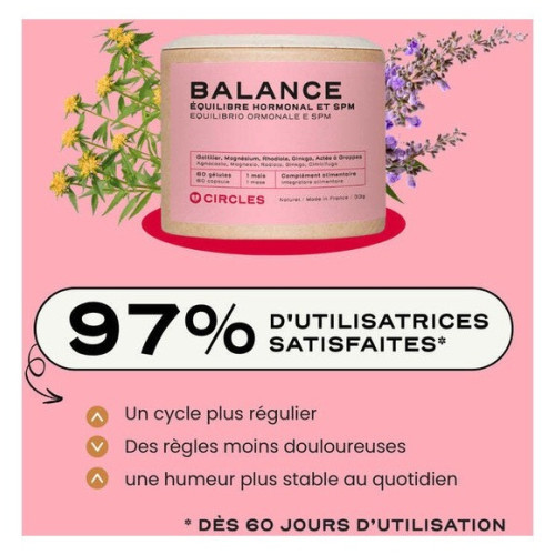 Circles BALANCE - Équilibre hormonal & SPM | 60 Gélules