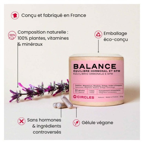 Circles BALANCE - Équilibre hormonal & SPM | 60 Gélules