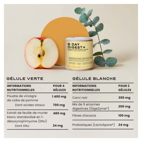 Circles Digest+ 5J : Cure flash digestion légère & ballonnements