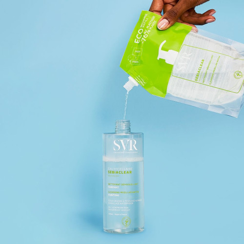 Eau Micellaire SVR Sebiaclear : Nettoyage & Démaquillage Doux