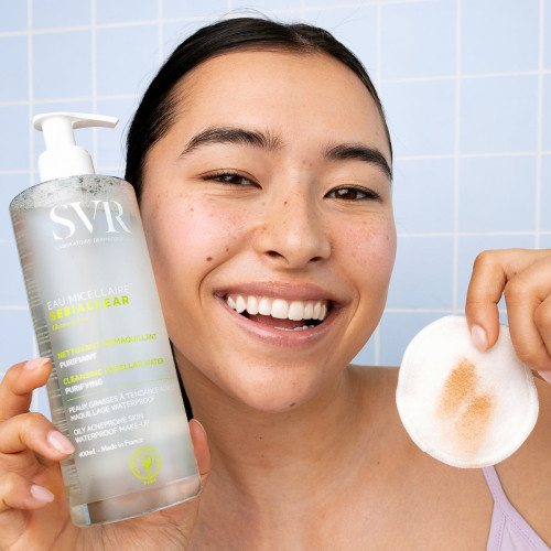 Eau Micellaire SVR Sebiaclear : Nettoyage & Démaquillage Doux