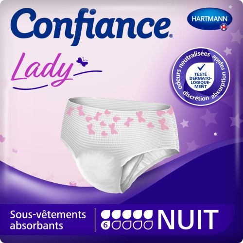 Hartmann Confiance Lady - Culottes Absorbantes Nuit 6G Taille L