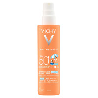 VICHY Capital Soleil Enfants SPF50+ 200ml - Protection Haute, Non Gras