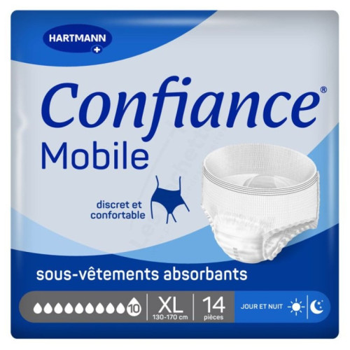 Slips Hartmann 10 gouttes XL - Fuites urinaires sévères