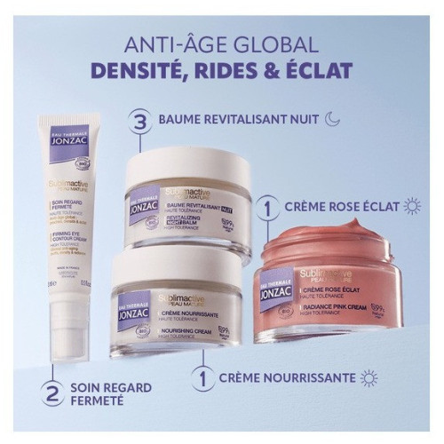 Crème Jonzac Sublim Peau Mature : Éclat & Fermeté Bio 50ml
