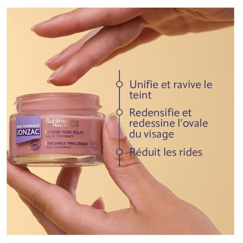 Crème Jonzac Sublim Peau Mature : Éclat & Fermeté Bio 50ml