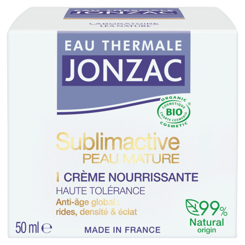 Crème Anti-Âge Bio Jonzac : Lissez rides & redensifiez peau mature