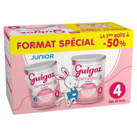 Guigoz Junior 4 : Lait Poudre Dès 18 Mois - Croissance Optimale