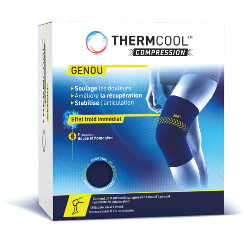 Manchon ThermCool Genou - Soulagement douleur & gonflement