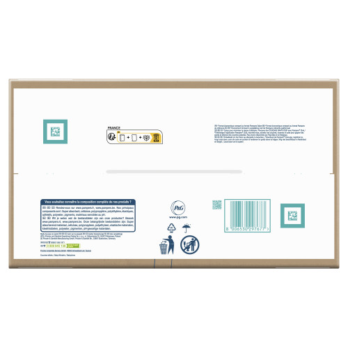 Couches bébé Pampers Harmonie T4 : Douceur végétale & indicateur bleu