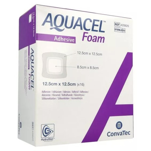 Pansements AQUACEL FOAM 12,5x12,5 cm - Absorption et protection plaies